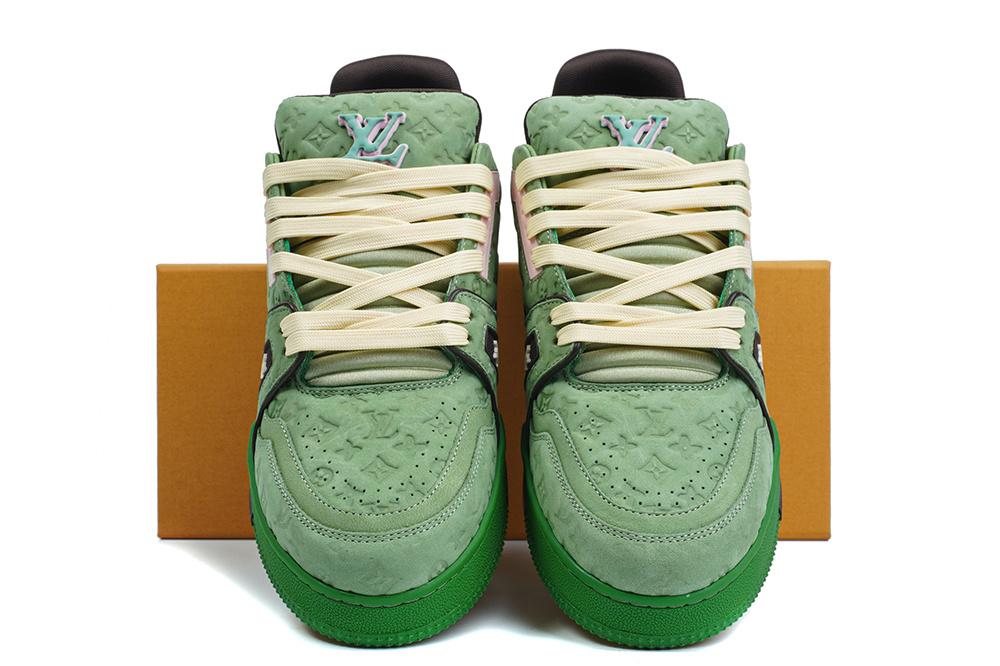 PK god Louis Vuitton by Tyler, the Creator LV Trainer Green retail materials ready to ship